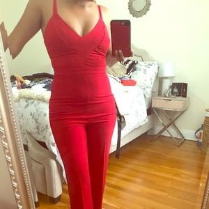 Red jumpsuit